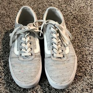 Cute low cut vans, grey, not used